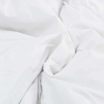 Winterbettdecke Weiß 135 x 220 cm 105gsm Pfirsich-Polyester