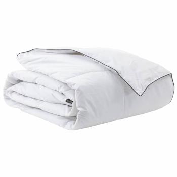 Winterbettdecke Weiß 240 x 260 cm 105gsm Pfirsich-Polyester