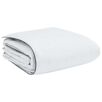 Winterbettdecke Weiß 240 x 260 cm 105gsm Pfirsich-Polyester