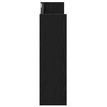 Wandschuhschränke 2 pcs Schwarze Eiche 60 x 18 x 60 cm