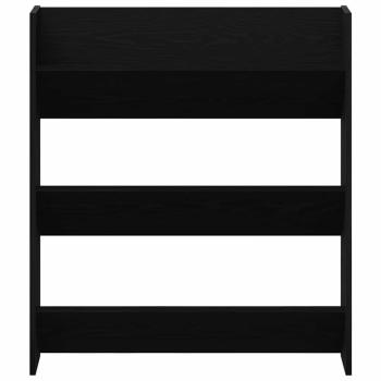 Wandschuhschränke 2 pcs Schwarze Eiche 60 x 18 x 60 cm