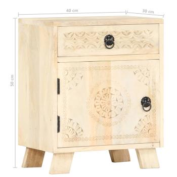 Nachttisch 40 x 30 x 50 cm Massivholz Mango