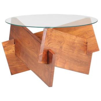 Couchtisch 60 cm Massivholz Akazie