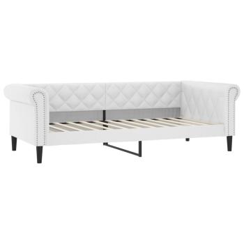 Tagesbett Weiß 80x200 cm Kunstleder