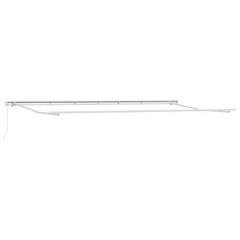 Einziehbare Markise Orange und Braun 600 x 300 cm Stoff