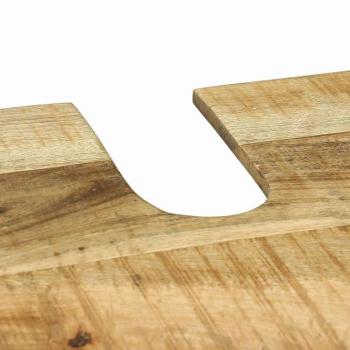 Badezimmermöbel Set mit Regal 2 pcs Braun Massives Mango-Holz