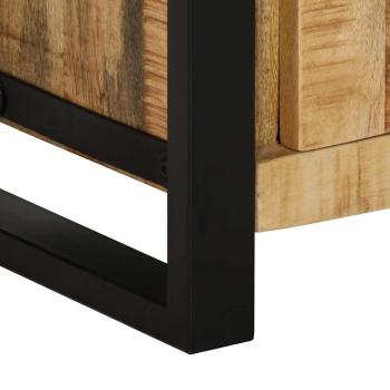 Badezimmermöbel Set mit Regal 3 pcs Braun Massives Mango-Holz