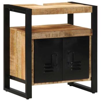 Badezimmermöbel Set mit Regal 4 pcs Braun Massives Mango-Holz