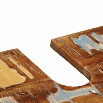 Badezimmermöbel Set 4 pcs Mehrfarbig Massives recyceltes Holz