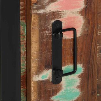 Badezimmermöbel Set 4 pcs Mehrfarbig Massives recyceltes Holz