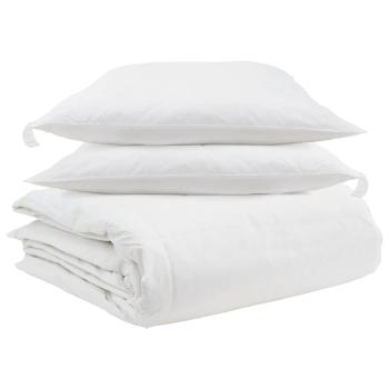 ARDEBO.de - Bettdecke mit Kissen 3 pcs Weiß 240 x 200 cm Daunen