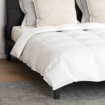 Bettdecke mit Kissen 3 pcs Weiß 240 x 260 cm Daunen