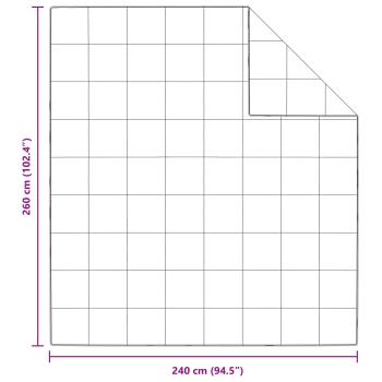 ARDEBO.de - Bettdecke Sonstiges mit Kissen 3 pcs Weiß 240 x 260 cm Daunen