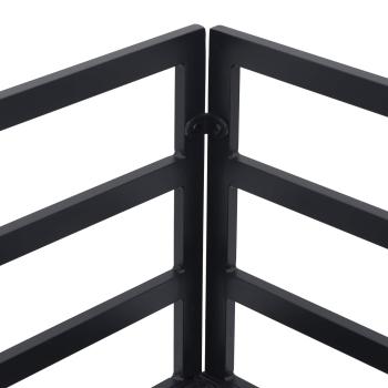 Garten-Sofa-Set 8 pcs Schwarz 353 x 283 x 71 cm Aluminium