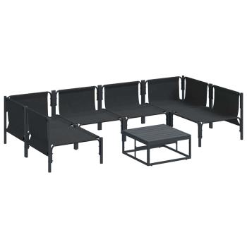 Garten-Sofa-Set 7 pcs Anthrazit Stahl
