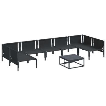 Garten-Sofa-Set 8 pcs Anthrazit Stahl