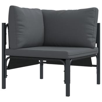 ARDEBO.de - Garten-Sofa-Set 6 pcs Anthrazit Stahl