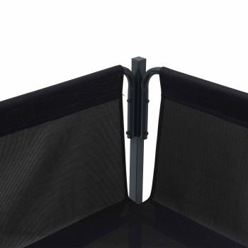 Garten-Sofa-Set 7 pcs Anthrazit Stahl