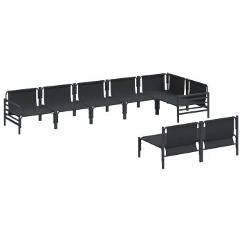 Garten-Sofa-Set 8 pcs Anthrazit Stahl