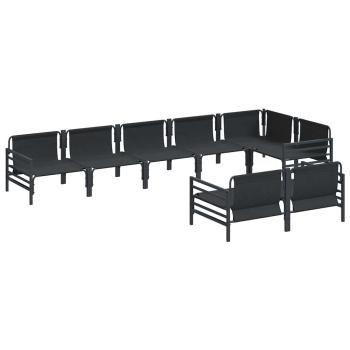 Garten-Sofa-Set 8 pcs Anthrazit Stahl