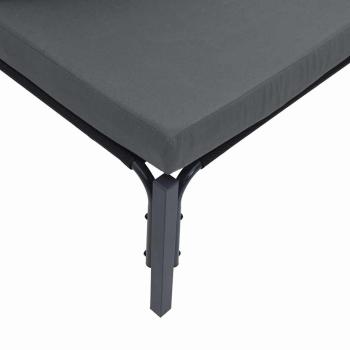 Gartensofa-set 12 Stk. Schwarz Stahl
