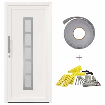 Vordertür Weiß 98 x 200 cm PVC