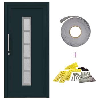 Vordertür Anthrazit 108 x 208 cm PVC