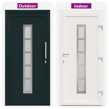 Vordertür Anthrazit 88 x 200 cm PVC