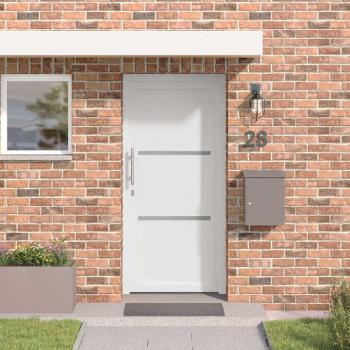 ARDEBO.de - Vordertür Weiß 108 x 208 cm PVC