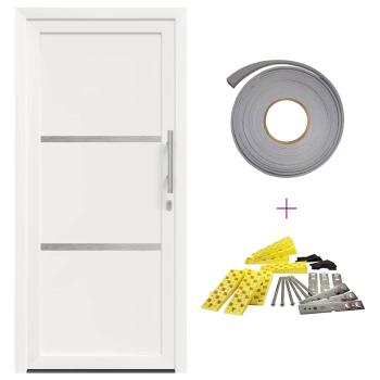 Vordertür Weiß 98 x 200 cm PVC