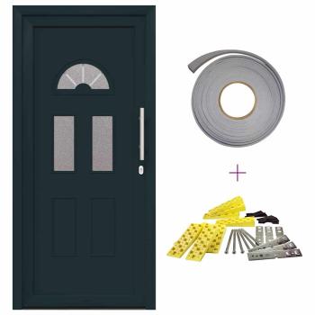 Vordertür Anthrazit 88 x 200 cm PVC