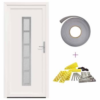 Vordertür Weiß 108 x 208 cm PVC