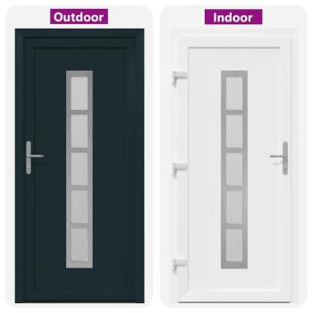 Vordertür Anthrazit 88 x 200 cm PVC