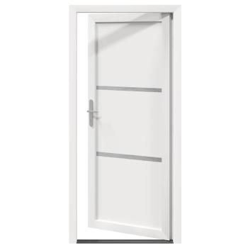 Vordertür Weiß 108 x 208 cm PVC