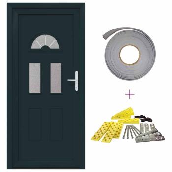 Vordertür Anthrazit 88 x 200 cm PVC