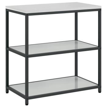 Küchenlager-Set 3 pcs Silber 210 x 50 x 92 cm Verzinkter Stahl