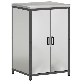 Küchenlager-Set 3 pcs Silber 180 x 50 x 92 cm Verzinkter Stahl