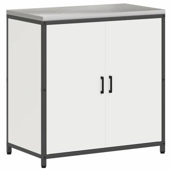Küchenaufbewahrungsset mit Regal Sonstiges mit Speicher mit Tür 3 pcs Weiß 210 x 50 x 92 cm