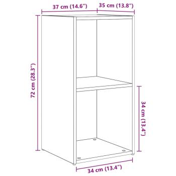 TV-Schrank Set mit Regal mit Speicher 6 pcs Schwarze Eiche Holzwerkstoff
