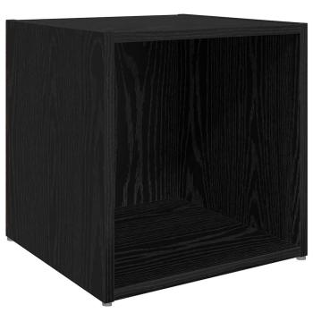 TV-Schrank Set mit Regal mit Speicher 8 pcs Schwarze Eiche Holzwerkstoff