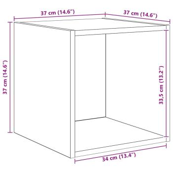 TV-Schrank Set 4 pcs Eiche handwerklich 37 x 37 x 72 cm