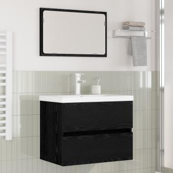 ARDEBO.de - Badezimmermöbel Set 3 pcs Eiche handwerklich 60 x 38.5 x 45 cm