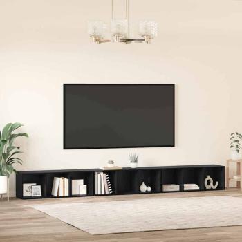 TV-Schränk 3 pcs Schwarze Eiche 37 x 35 x 107.5 cm Ingenieuholz