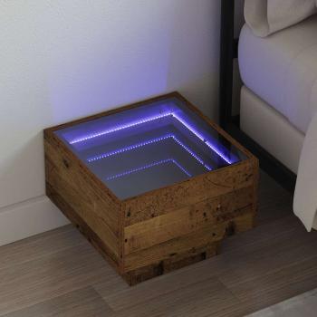 Badschrank Altholz 40 x 40 x 30 cm Engineered Wood, Glas