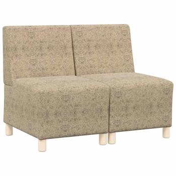 Sofa Stuhl mit Kissen 2 pcs Hellgrau 55 cm Faux Wildleder