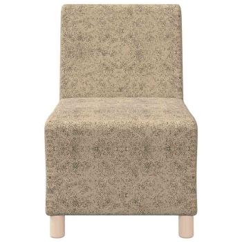 Sofa Stuhl mit Kissen 2 pcs Hellgrau 55 cm Faux Wildleder