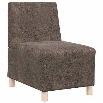 Sofa Stuhl mit Kissen 2 pcs Dunkelgrau 55 cm Faux Wildleder
