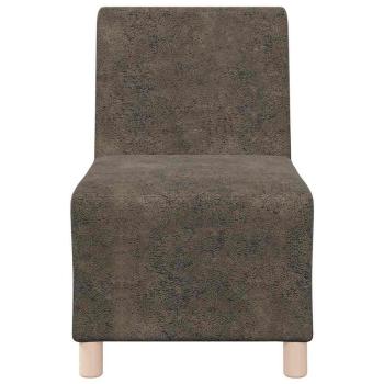 Sofa Stuhl mit Kissen 2 pcs Dunkelgrau 55 cm Faux Wildleder