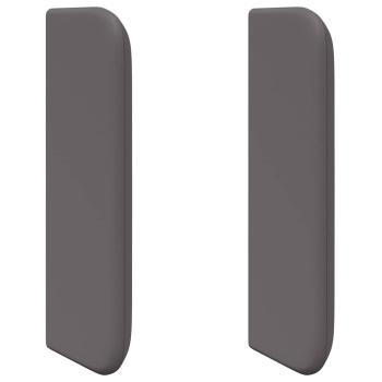 Kopfteil Ohren 2 pcs Grau 40 x 16 x 5 cm Kunstleder