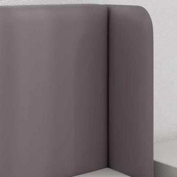 Kopfteil Ohren 2 pcs Grau 40 x 16 x 5 cm Kunstleder